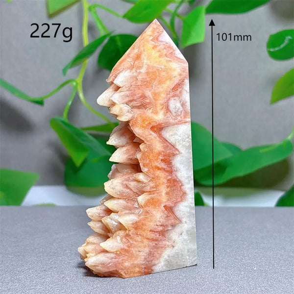 Orange Agate Tooth Cluster Point-ToShay.org