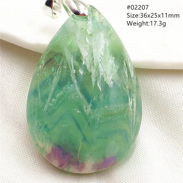 Green Blue Fluorite Pendant-ToShay.org