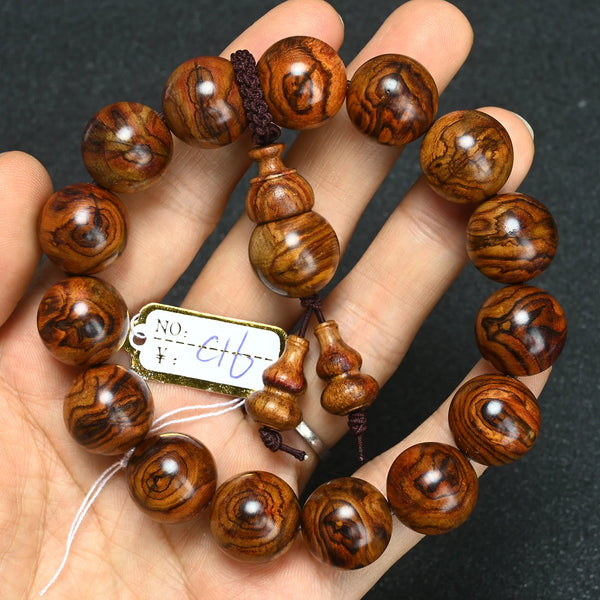 Wood Tiger Bead Bracelet-ToShay.org