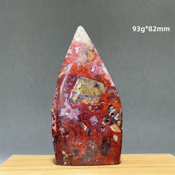 Red Lace Agate Torch-ToShay.org