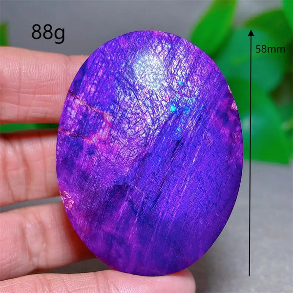Violet Moonstone Palm Stone-ToShay.org