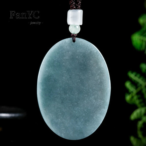 Blue Jadeite Buddha Pendant-ToShay.org