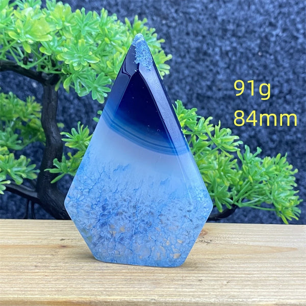 Blue Agate Torch-ToShay.org