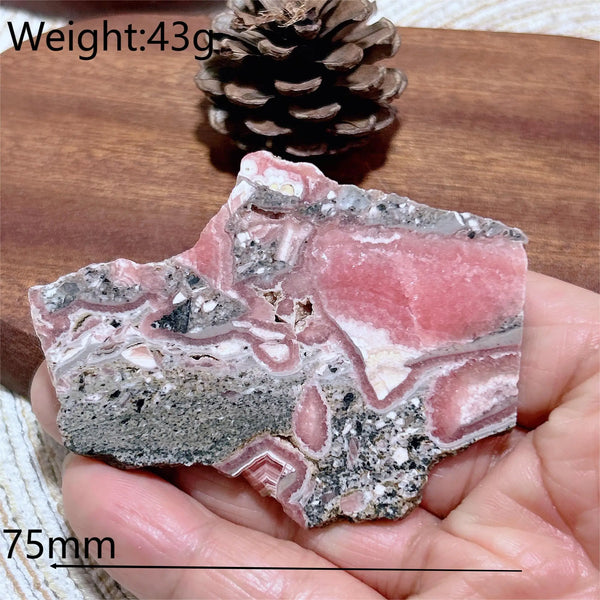 Pink Rhodochrosite Slab-ToShay.org