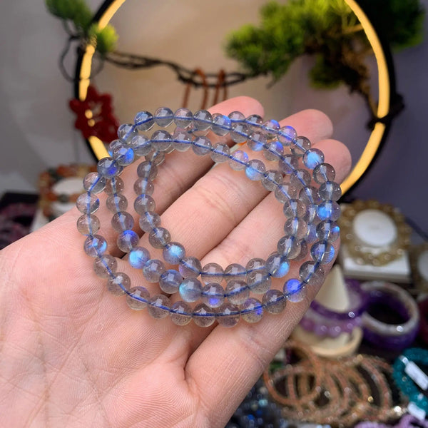 Blue Labradorite Wrap Bracelet-ToShay.org