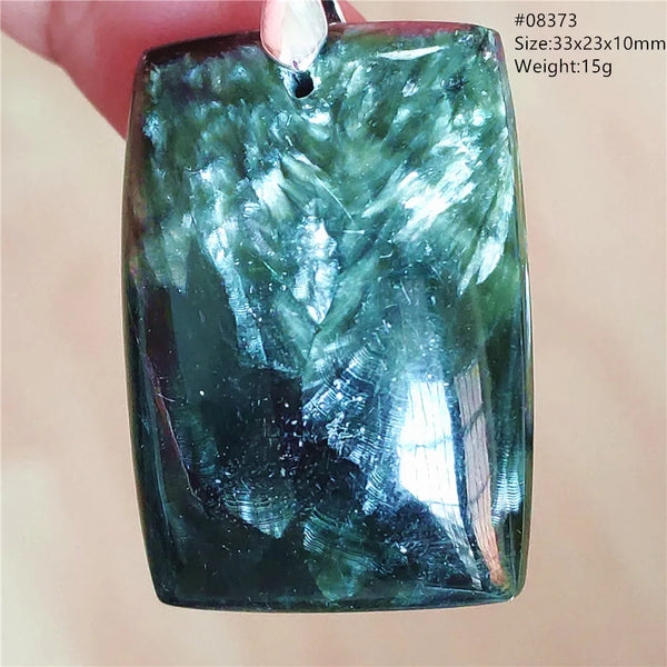 Green Seraphinite Pendant-ToShay.org