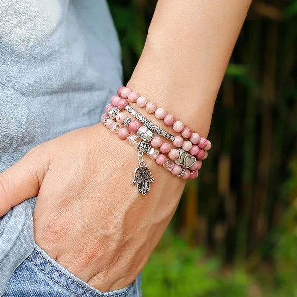 Mixed Crystal Mala Bracelets-ToShay.org
