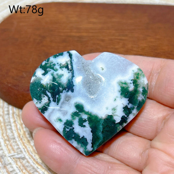Green Moss Agate Heart-ToShay.org