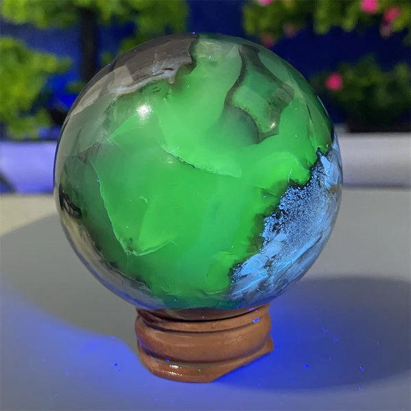 Fluorescent Agate Ball-ToShay.org