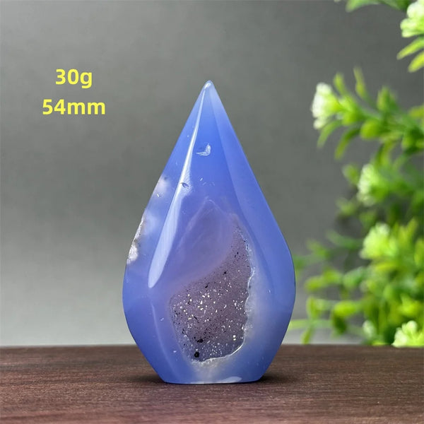 Blue Agate Geode Torch-ToShay.org