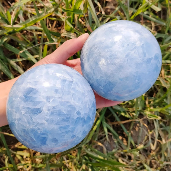 Blue Calcite Celestite Ball-ToShay.org