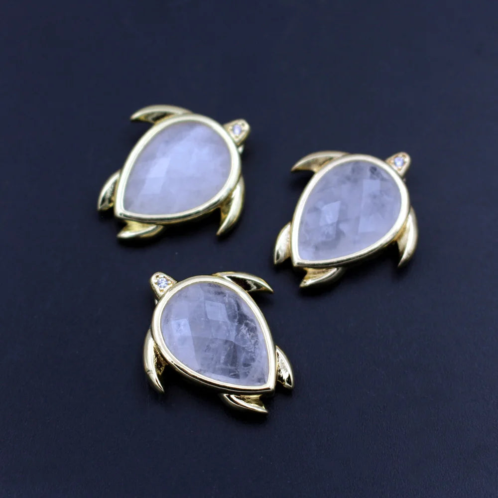 Mixed Crystal Turtle Charms-ToShay.org