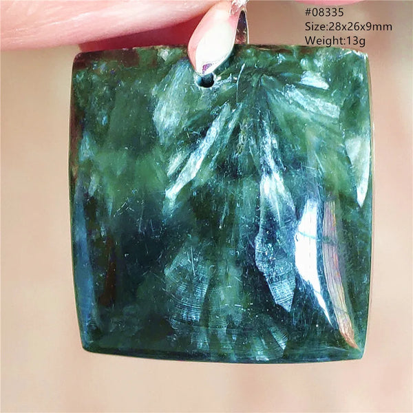 Green Seraphinite Pendant-ToShay.org