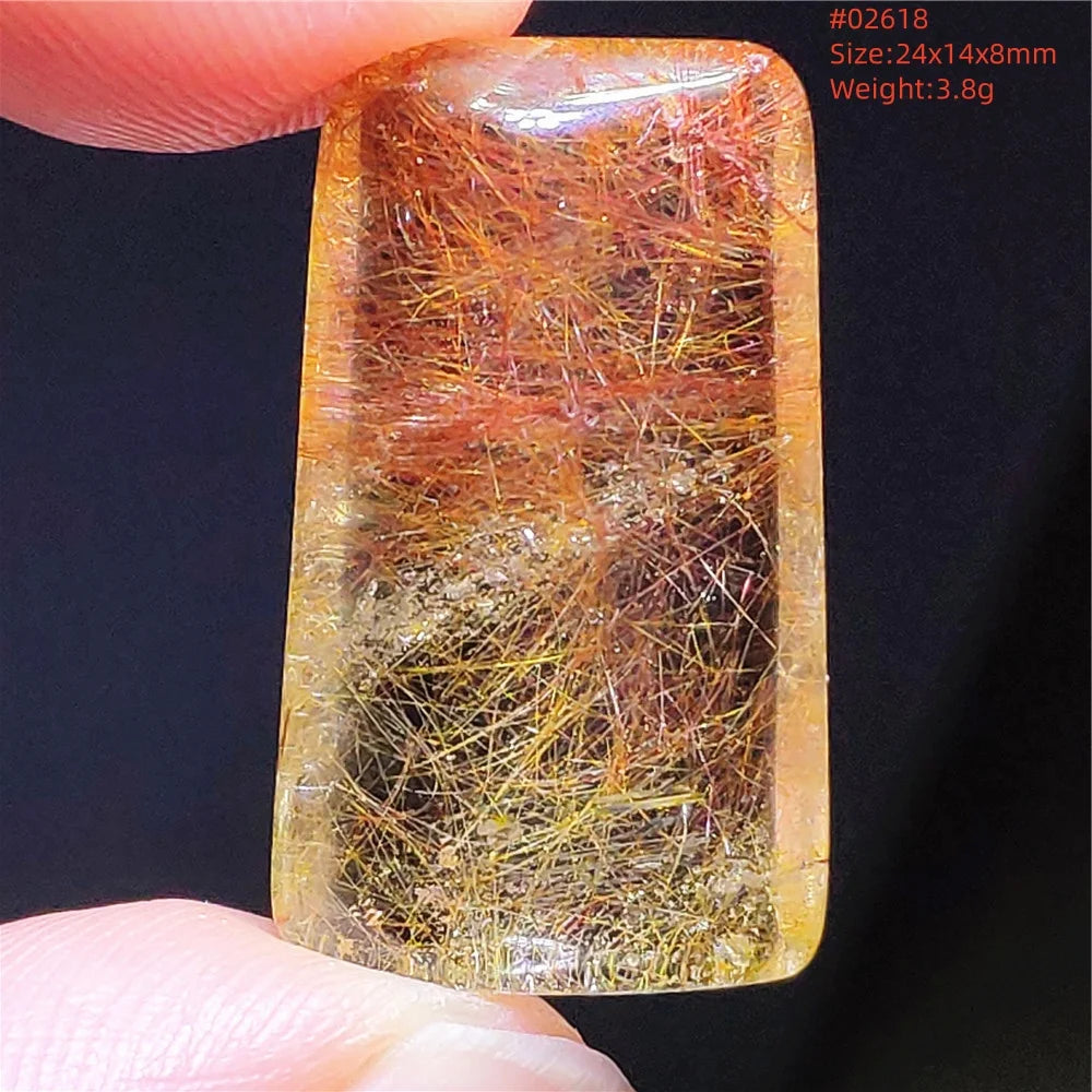Gold Rutilated Quartz Pendant-ToShay.org