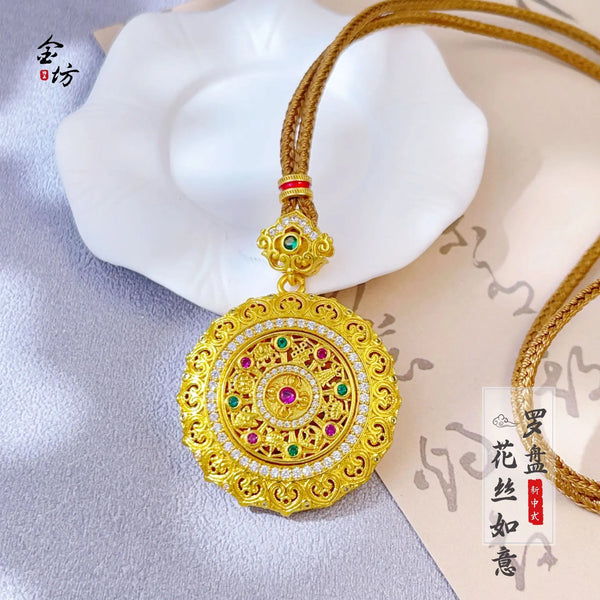 Gold Compass Pendant-ToShay.org