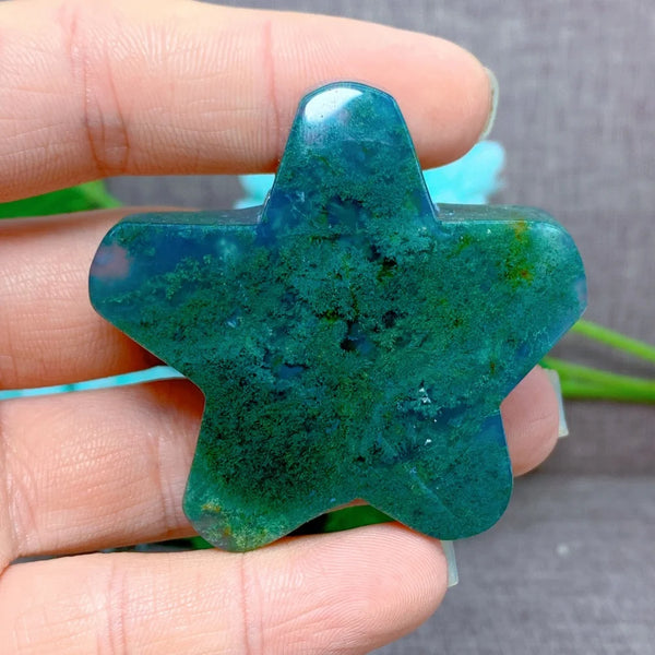 Green Moss Agate Star-ToShay.org