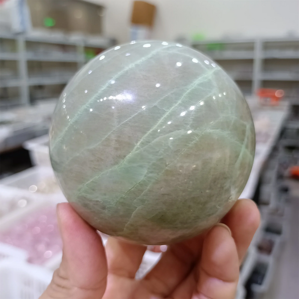 Green Moonstone Ball-ToShay.org