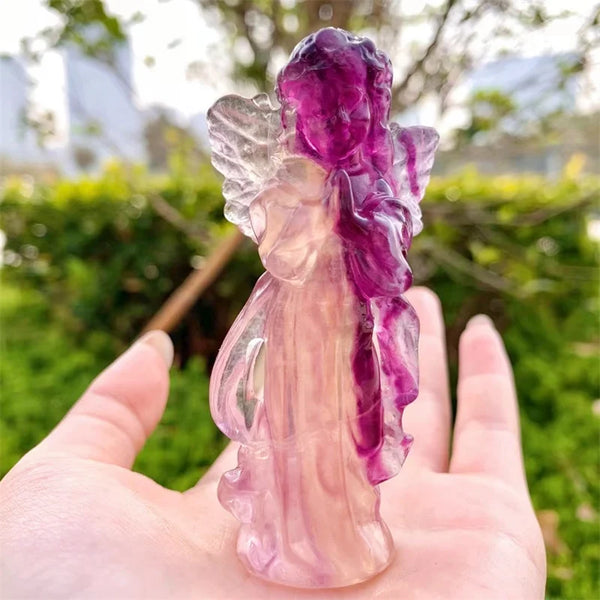 Purple Rainbow Fluorite Angel-ToShay.org