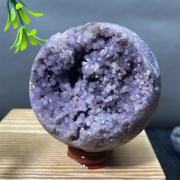 Purple Grape Agate Ball-ToShay.org