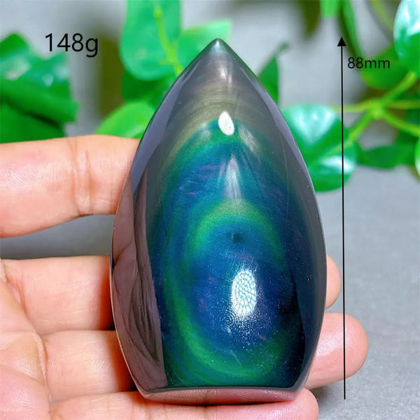 Rainbow Obsidian Torch-ToShay.org