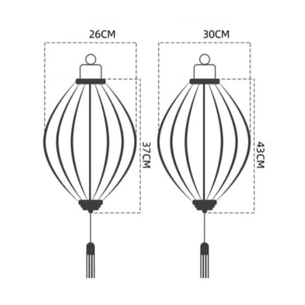 Flower Pattern Silk Lantern-ToShay.org