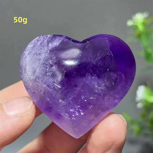 Purple Amethyst Heart-ToShay.org