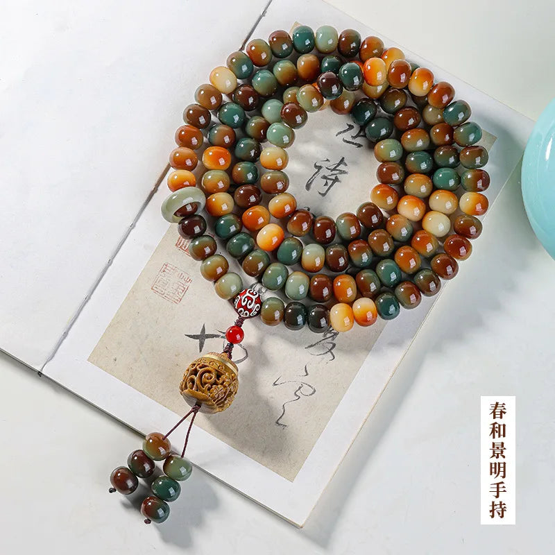 Green Bodhi Prayer Beads-ToShay.org