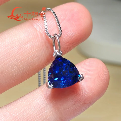 Blue Sapphire Stone Pendant-ToShay.org