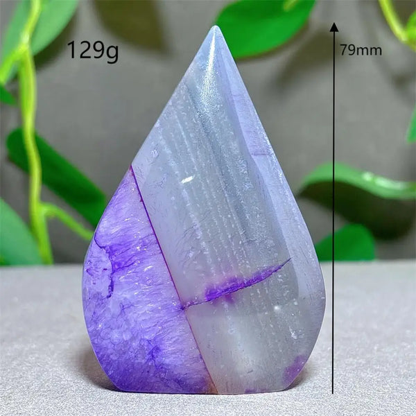 Violet Striped Agate Flame-ToShay.org