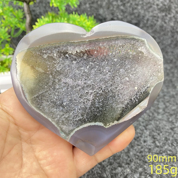 Blue Agate Geode Heart-ToShay.org