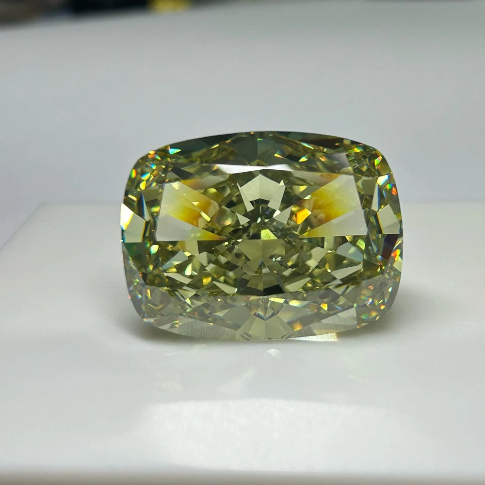 Yellow Crushed Ice Cubic Zirconia-ToShay.org