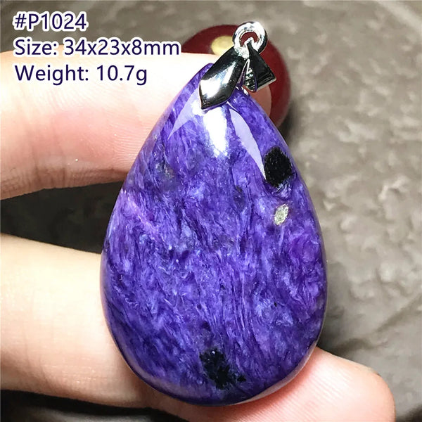 Purple Charoite Pendant-ToShay.org