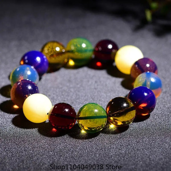 Mixed Amber Bead Bracelet-ToShay.org