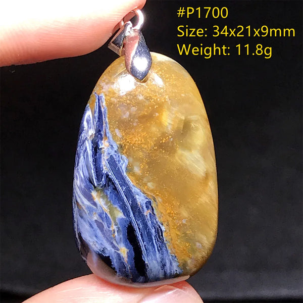 Blue Pietersite Pendant-ToShay.org