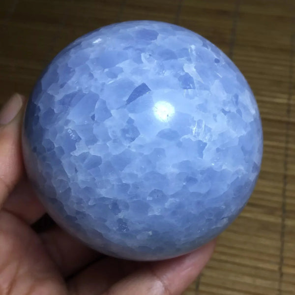 Blue Celestite Quartz Ball-ToShay.org