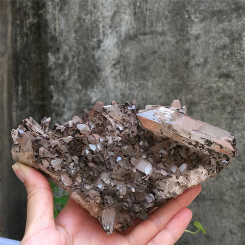 Smokey Quartz Crystal Cluster-ToShay.org