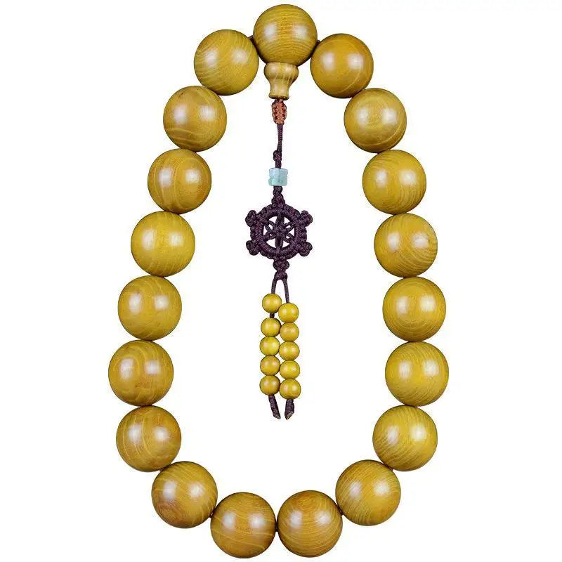 Gold Sandalwood Buddha Beads-ToShay.org
