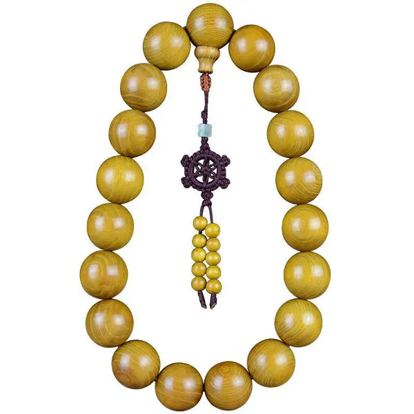 Gold Sandalwood Buddha Beads-ToShay.org