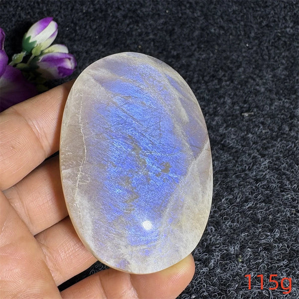 Blue Moonstone Palm Stone-ToShay.org