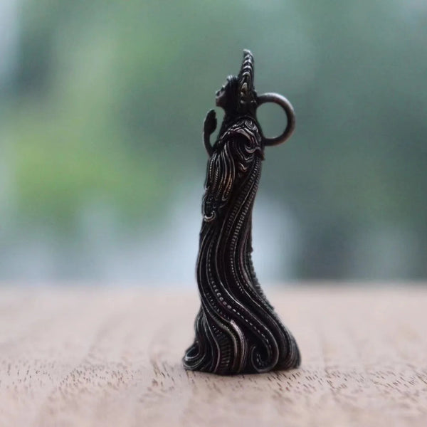 Silver Praying Monk Pendant-ToShay.org