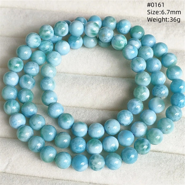 Blue Larimar Bead Bracelet-ToShay.org