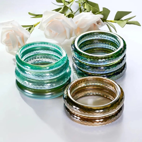 Mixed Moissanite Bangle-ToShay.org