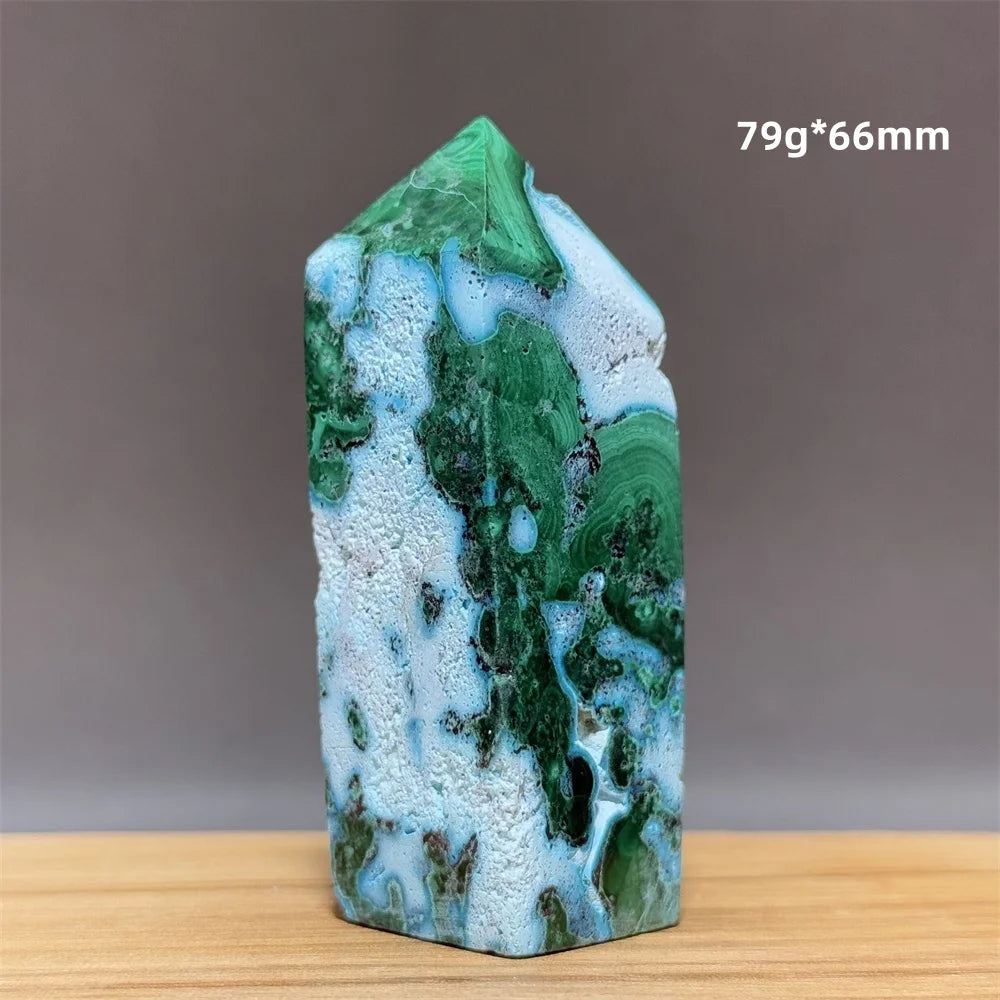 Blue Chrysocolla Tower-ToShay.org