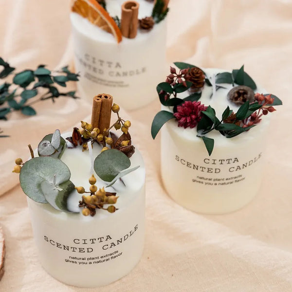 Soy Wax Flower Candles-ToShay.org