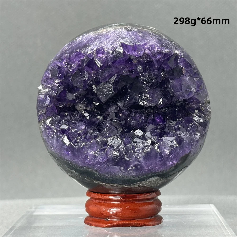 Purple Amethyst Cluster Ball-ToShay.org