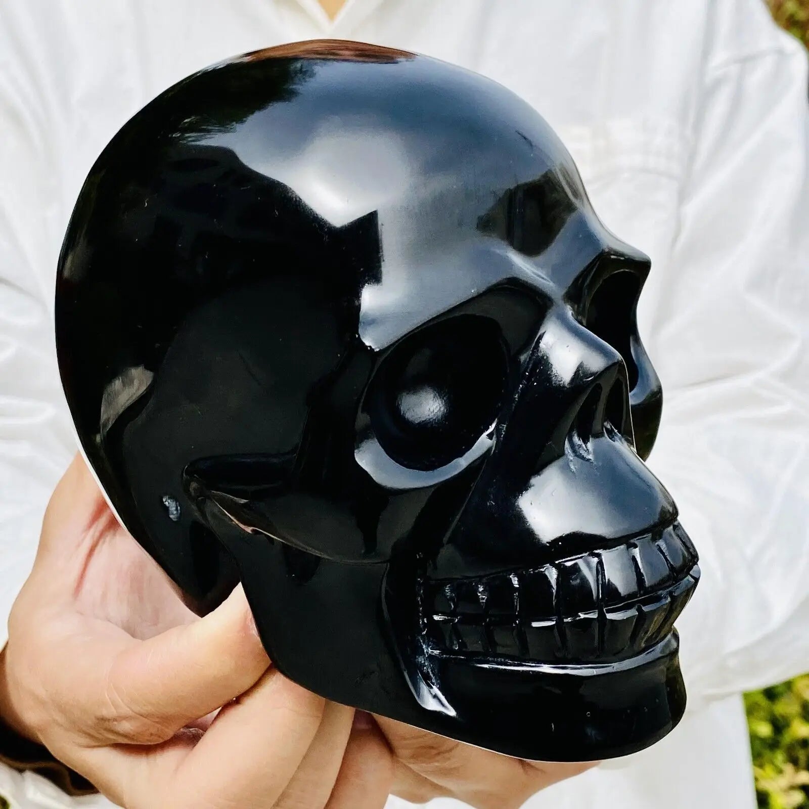 Black Obsidian Skull-ToShay.org