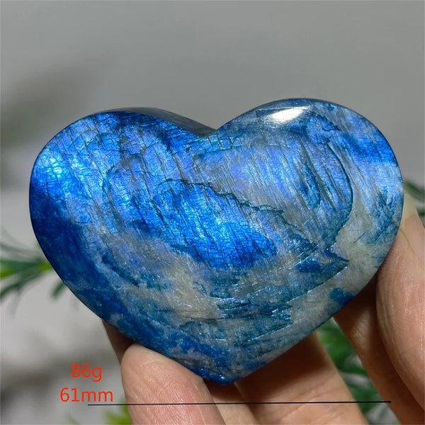 Blue Flash Moonstone Heart-ToShay.org