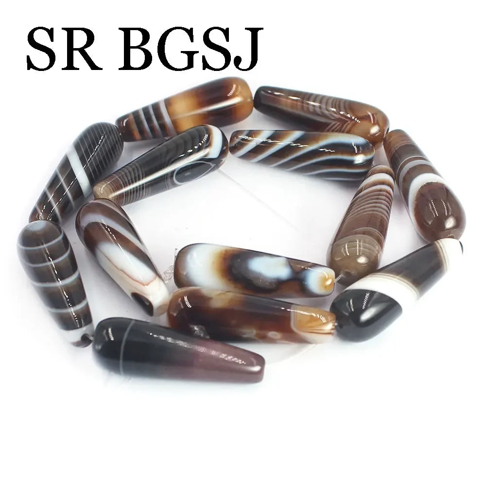 Mixed Stripe Agate Beads-ToShay.org