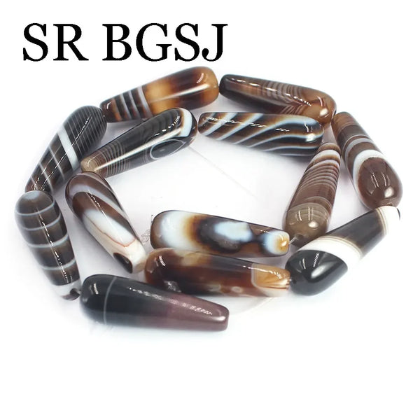 Mixed Stripe Agate Beads-ToShay.org