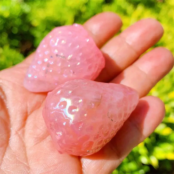 Pink Aura Rose Quartz Strawberry-ToShay.org